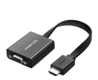 Przejściówka UGREEN Przejściówka HDMI - VGA micro USB audio 3,5 mm mini jack